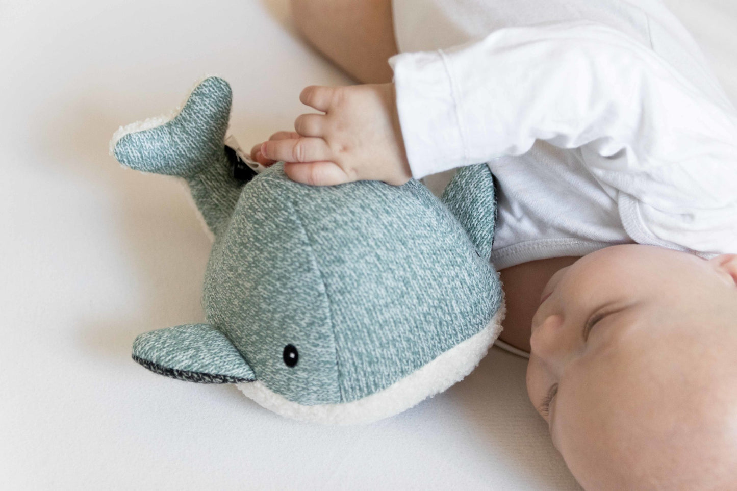 Moby (groen) - Oplaadbare hartslagknuffel