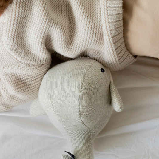 Moby (grey) - Rechargeable heartbeat comforter